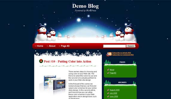 Christmas WordPress template