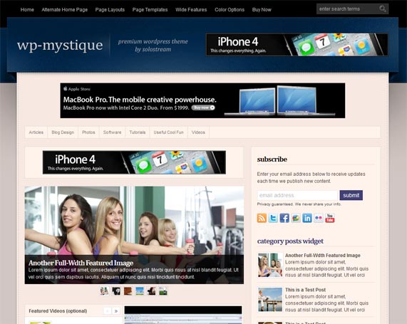 Multipurpose WordPress theme