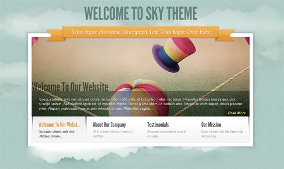 Sky WordPress theme