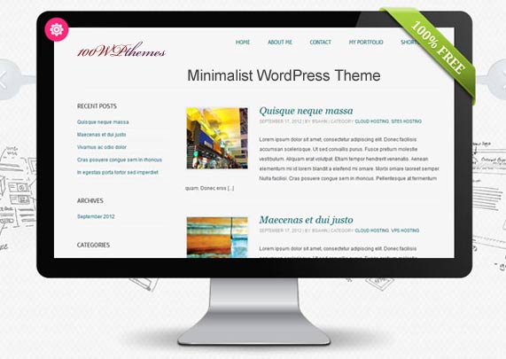 Minimalist Wordpress theme